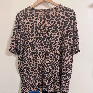 Aerie Animal Print Top Oversized
